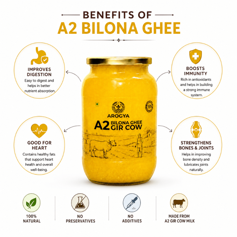 A2 Desi Cow Ghee - Arogya Arogya